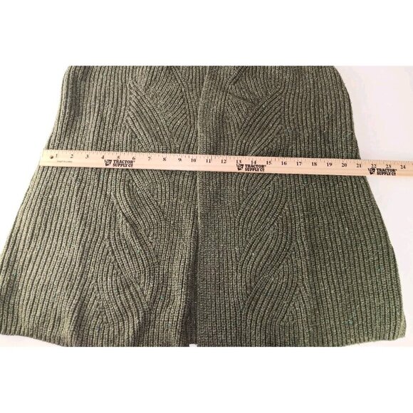 Talbots Ribbed Knit Open Front Cardigan Sweater Sleeveless Women's size M Green - Picture 9 of 11